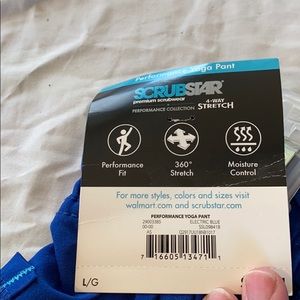 Scrubstar blue pant never worn